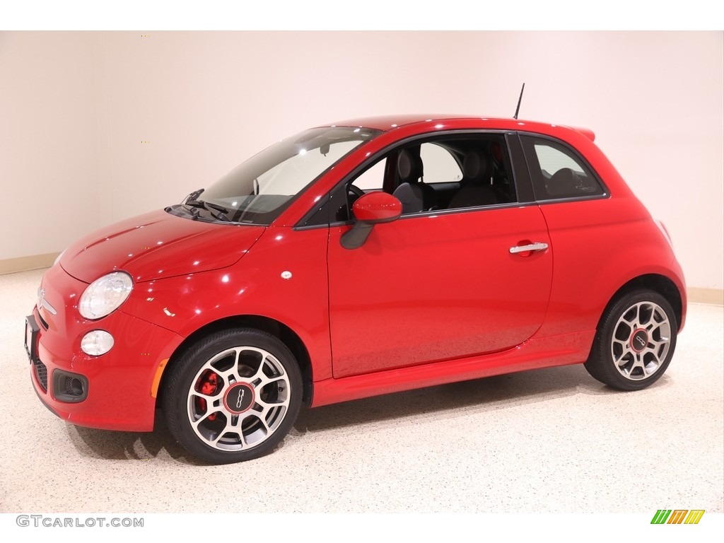 Rosso (Red) 2015 Fiat 500 Sport Exterior Photo #139493947