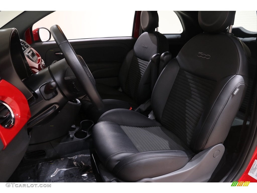 Nero (Black) Interior 2015 Fiat 500 Sport Photo #139493998