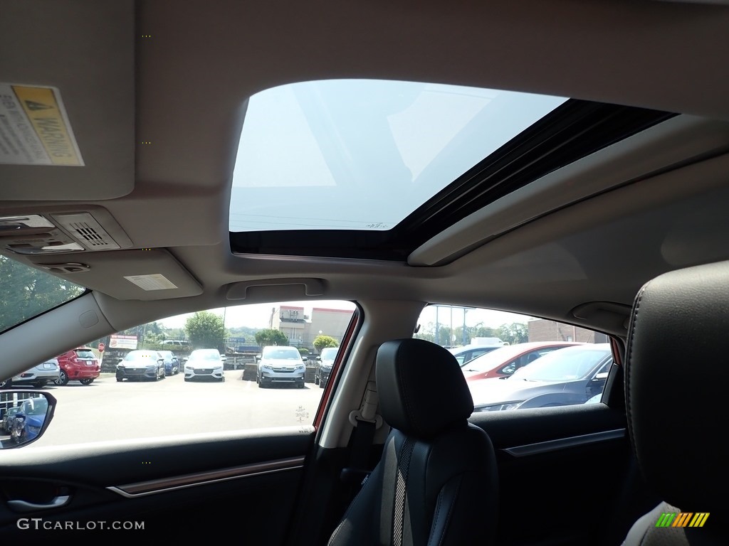 2020 Civic EX-L Sedan - Molten Lava Pearl / Black photo #14