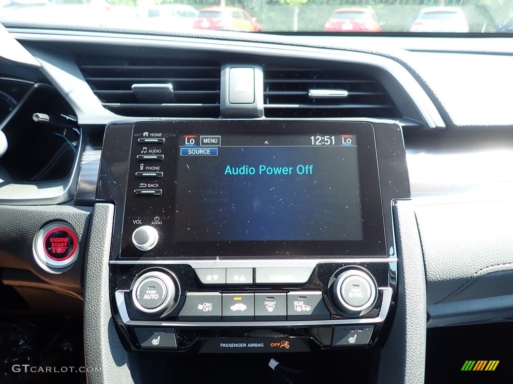 2020 Civic EX-L Sedan - Molten Lava Pearl / Black photo #15