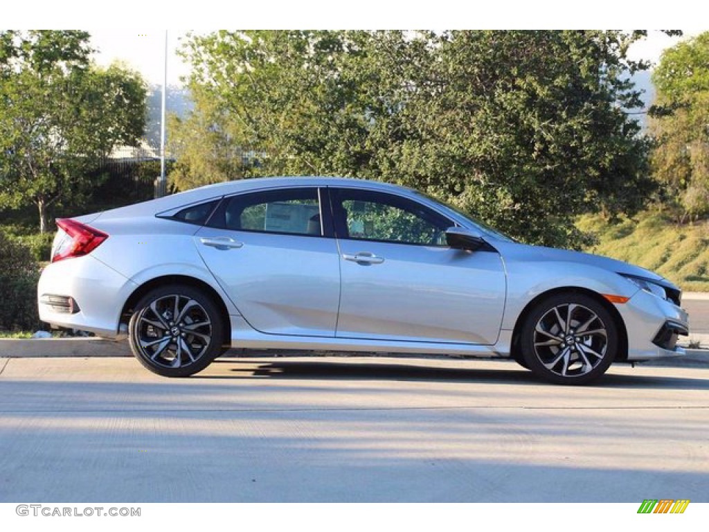 Lunar Silver Metallic 2020 Honda Civic Sport Sedan Exterior Photo #139494213