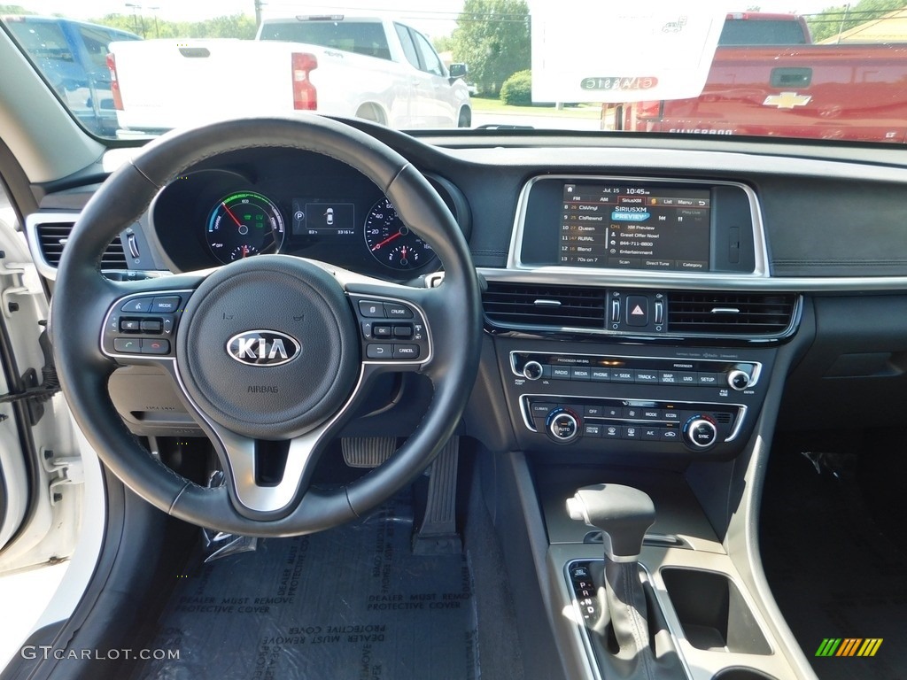 2017 Kia Optima EX Hybrid Black Dashboard Photo #139494289