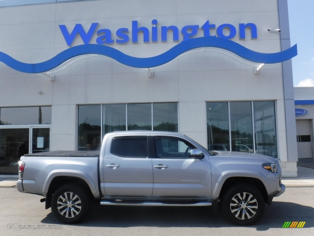 2020 Tacoma Limited Double Cab 4x4 - Silver Sky Metallic / Black photo #2
