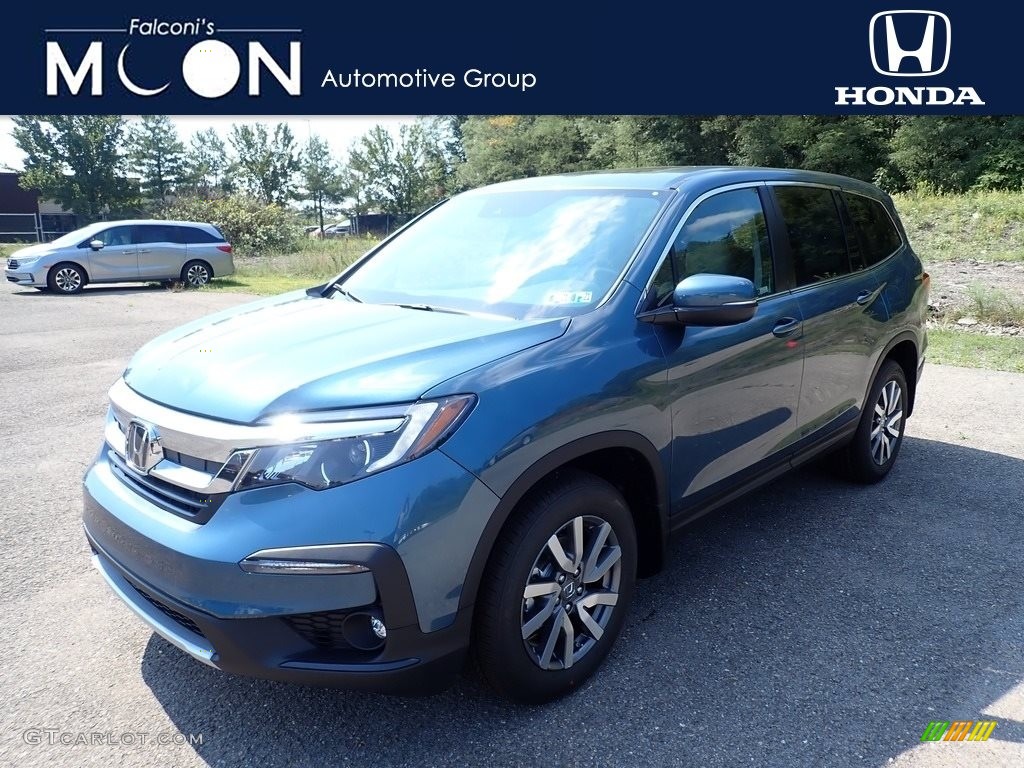 2021 Pilot EX-L AWD - Steel Sapphire Metallic / Gray photo #1