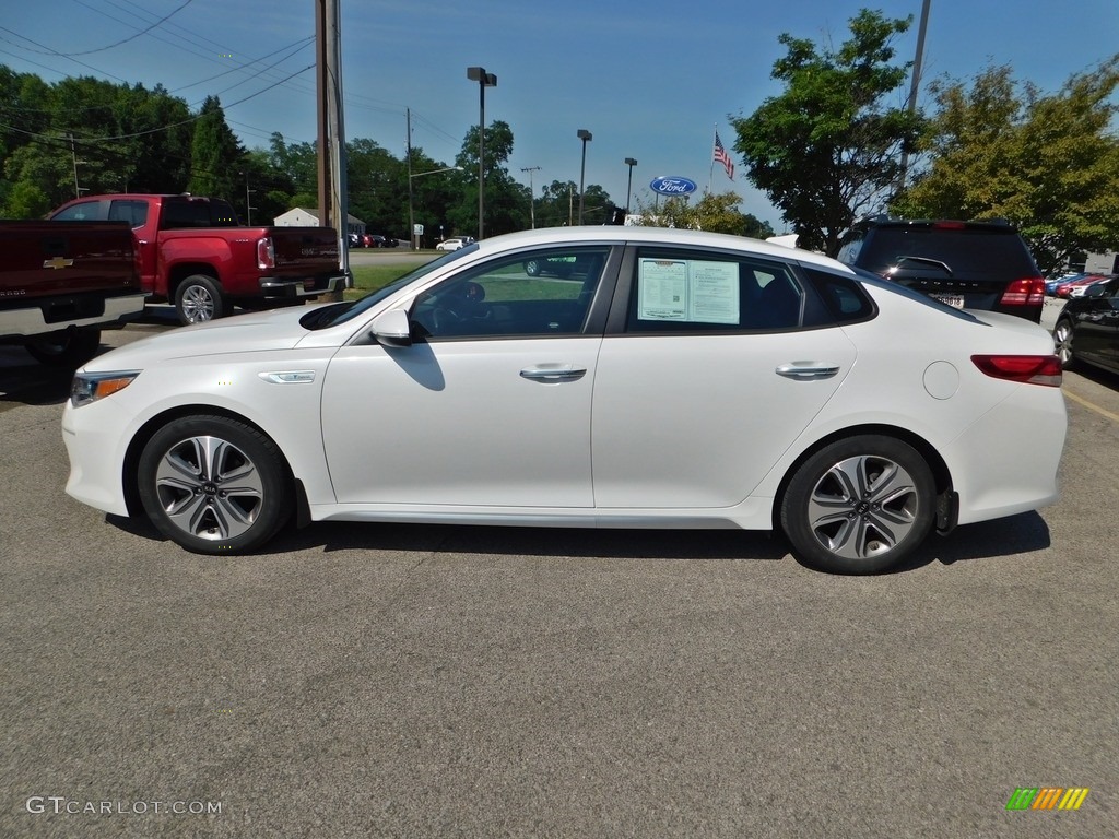 Snow White Pearl 2017 Kia Optima EX Hybrid Exterior Photo #139494382