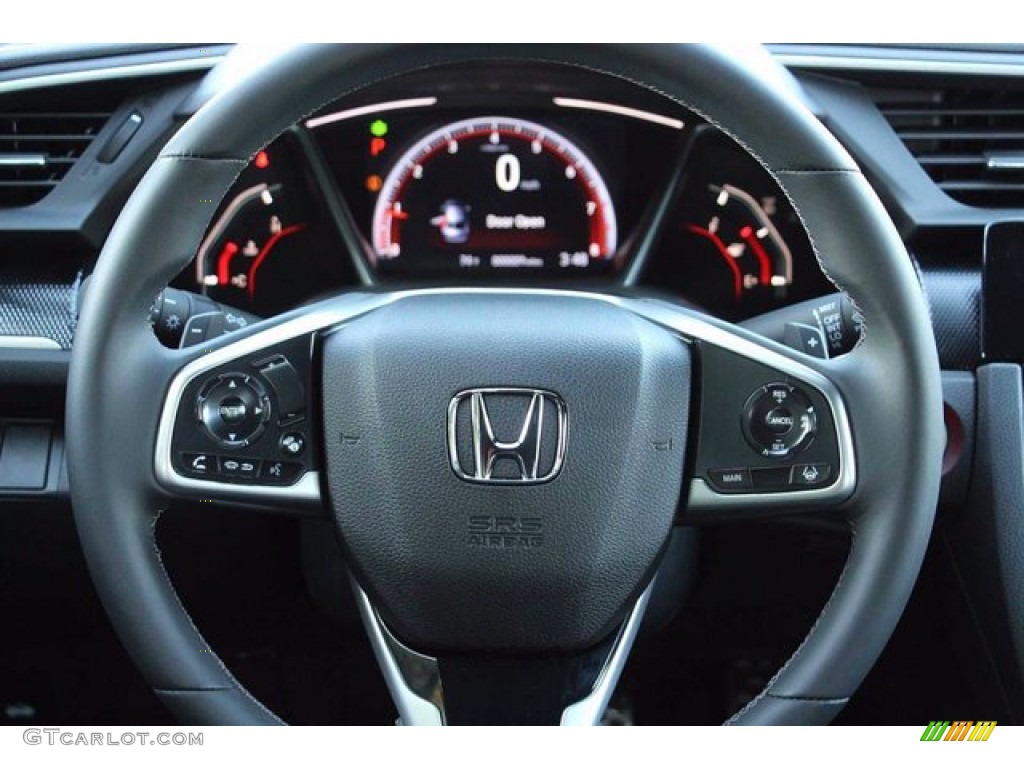 2020 Honda Civic Sport Sedan Black Steering Wheel Photo #139494409