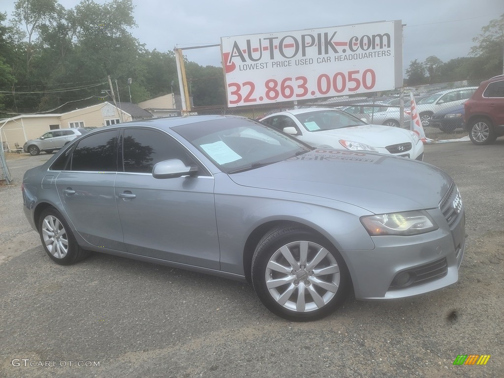 2011 A4 2.0T quattro Sedan - Ice Silver Metallic / Black photo #1