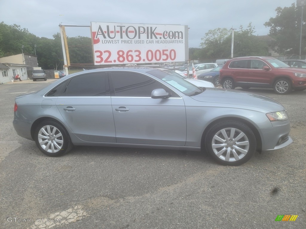 2011 A4 2.0T quattro Sedan - Ice Silver Metallic / Black photo #2