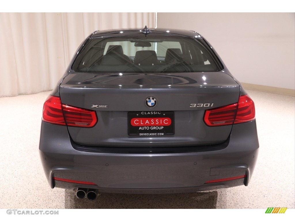 2017 3 Series 330i xDrive Sedan - Mineral Grey Metallic / Black photo #18