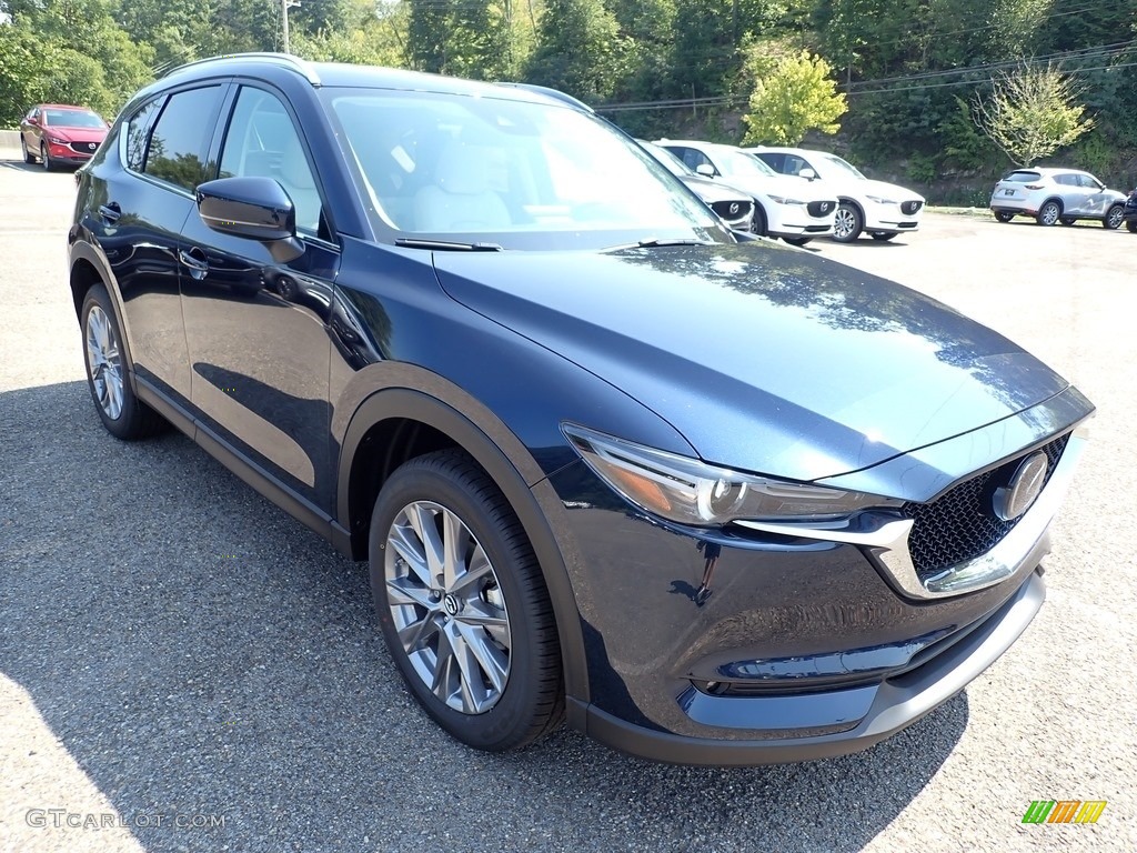 2020 CX-5 Grand Touring AWD - Eternal Blue Mica / Parchment photo #3