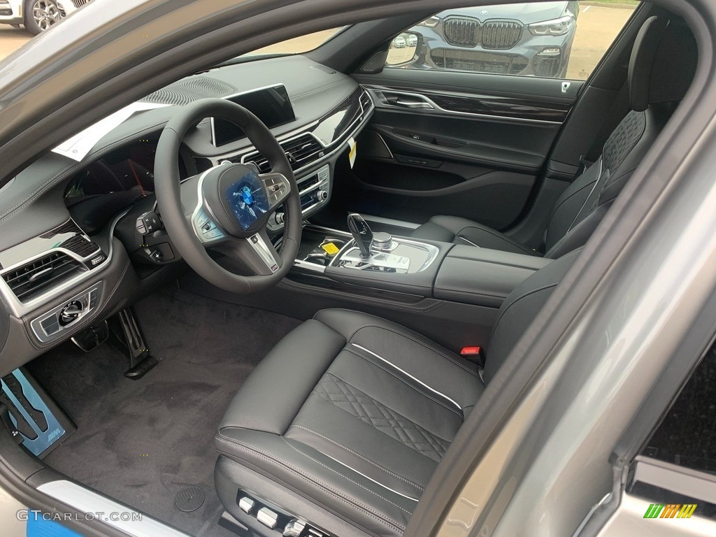 Black Interior 2021 BMW 7 Series 750i xDrive Sedan Photo #139495576