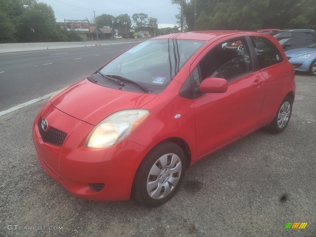 2008 Yaris S 3 Door Liftback - Absolutely Red / Dark Charcoal photo #6