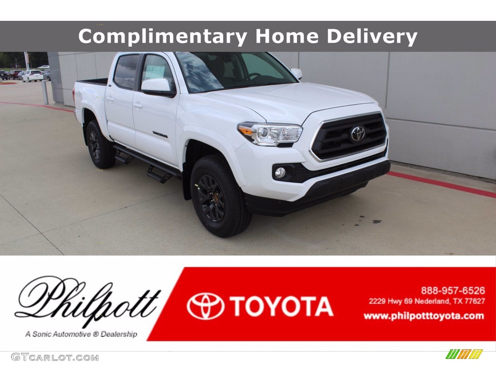 Super White Toyota Tacoma