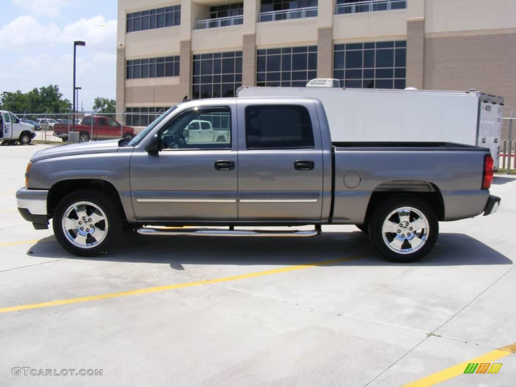 2006 Silverado 1500 LT Crew Cab 4x4 - Graystone Metallic / Medium Gray photo #6