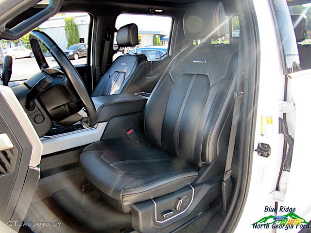 2017 F450 Super Duty Platinum Crew Cab 4x4 - White Platinum / Black/Brunello photo #10