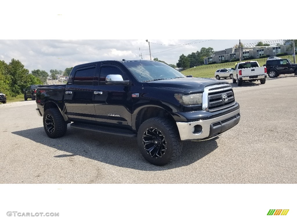 2011 Tundra Limited CrewMax 4x4 - Black / Graphite Gray photo #7