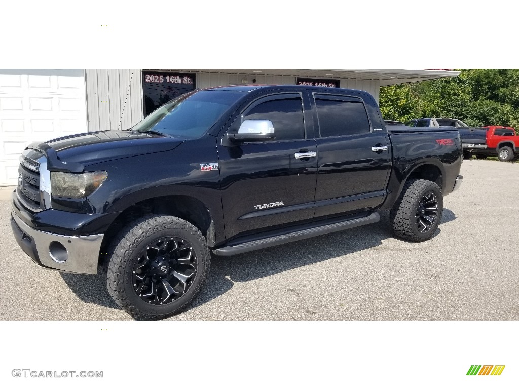 2011 Tundra Limited CrewMax 4x4 - Black / Graphite Gray photo #35