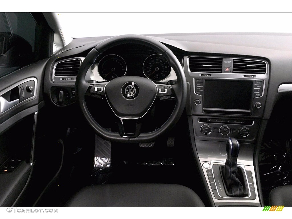 2016 Volkswagen e-Golf SEL Premium Black Dashboard Photo #139500838