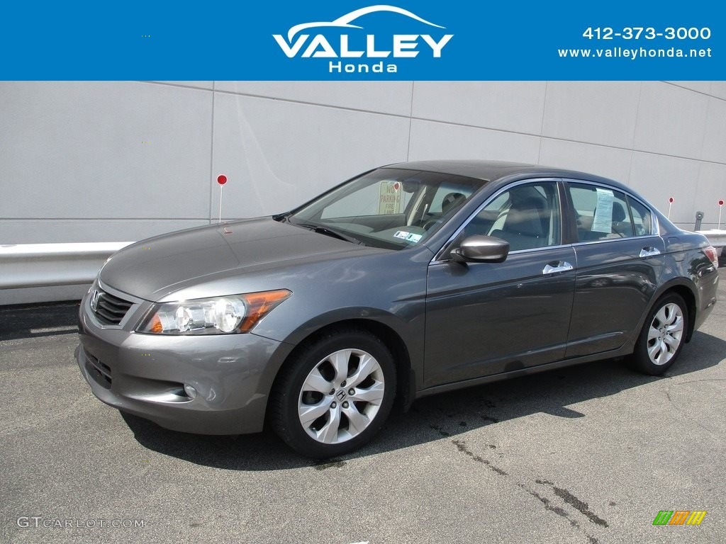2010 Accord EX-L V6 Sedan - Polished Metal Metallic / Gray photo #1