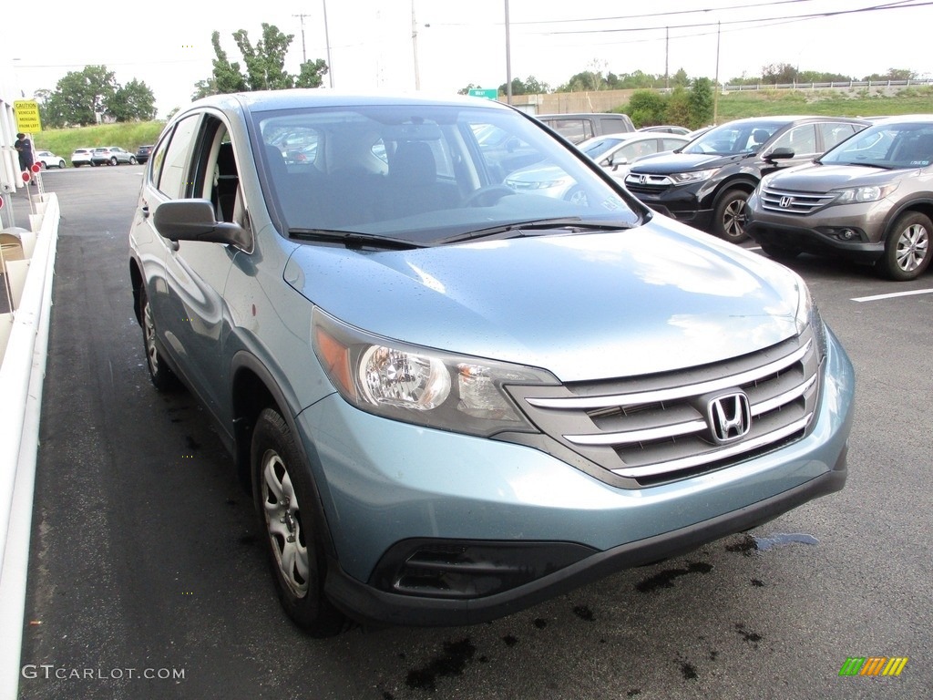 2014 CR-V LX AWD - Mountain Air Metallic / Black photo #7