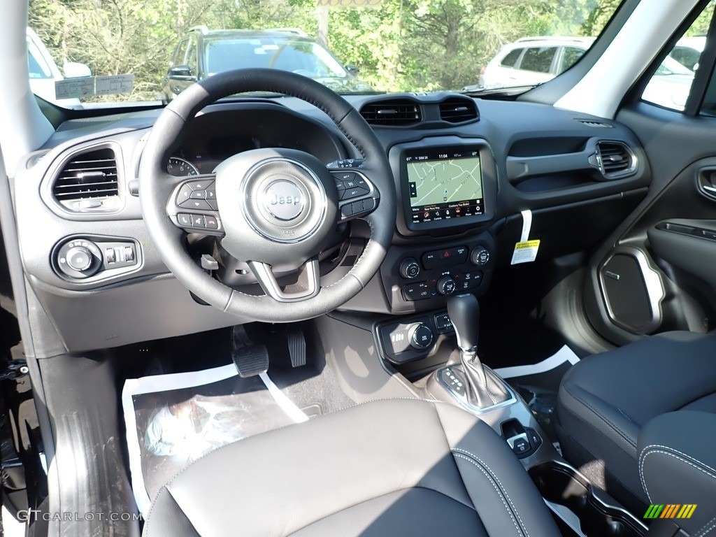 Black Interior 2020 Jeep Renegade Limited 4x4 Photo #139503806