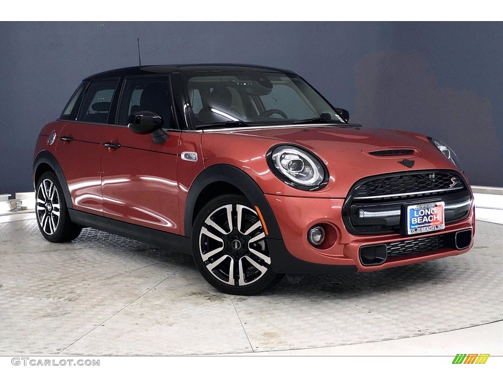 Coral Red Metallic 2021 Mini Hardtop Cooper S 4 Door Exterior Photo #139505245