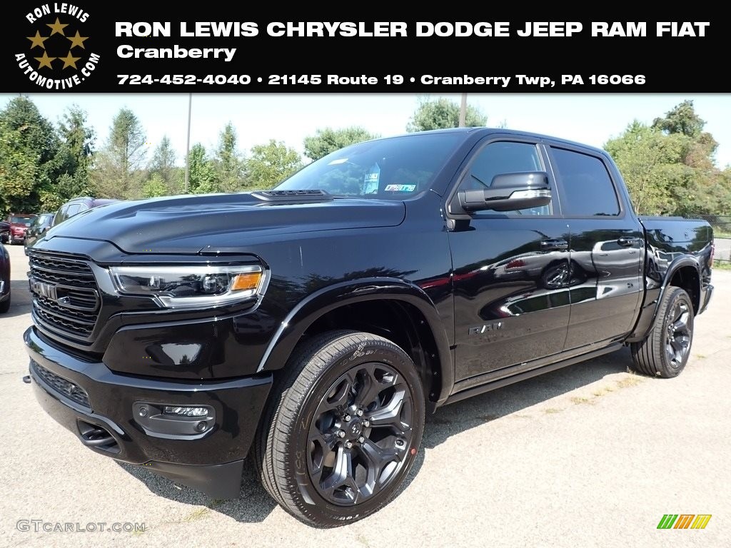 2020 1500 Limited Crew Cab 4x4 - Diamond Black Crystal Pearl / Black photo #1