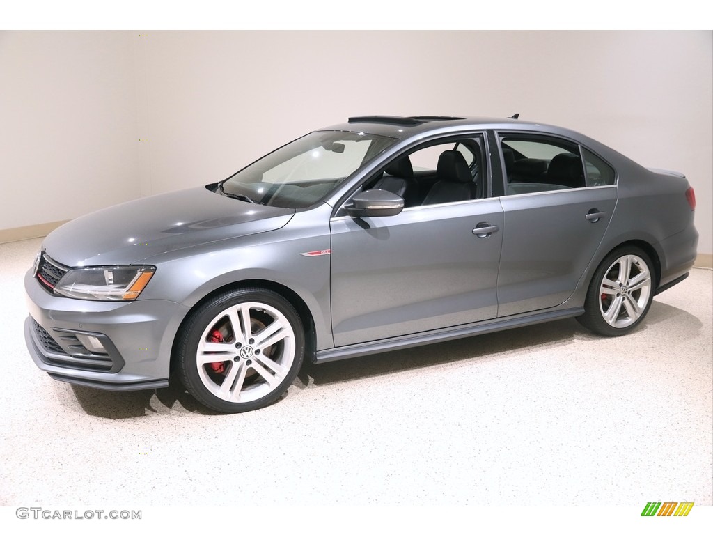 2017 Jetta GLI 2.0T - Platinum Gray Metallic / Titan Black photo #3