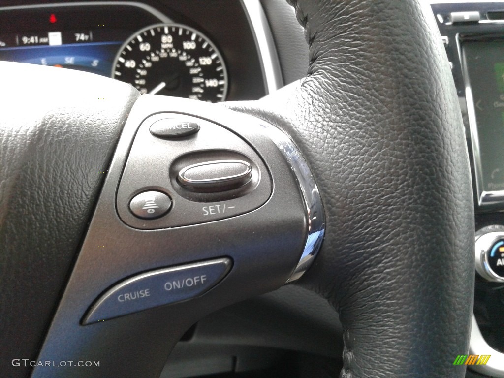 2019 Nissan Murano Platinum Graphite Steering Wheel Photo #139507006