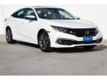 2020 Platinum White Pearl Honda Civic EX Sedan  photo #1