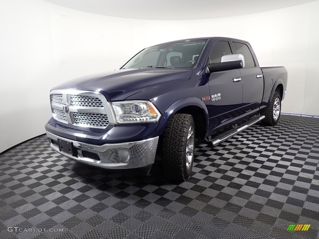 True Blue Pearl 2016 Ram 1500 Laramie Crew Cab 4x4 Exterior Photo #139508902