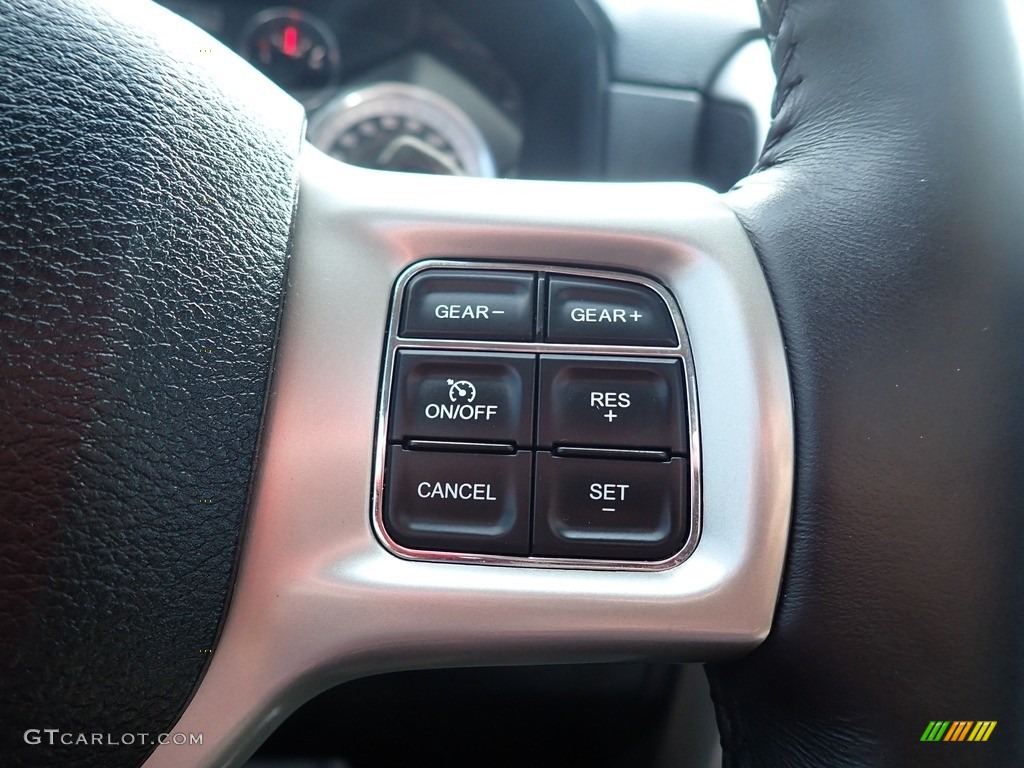 2016 Ram 1500 Laramie Crew Cab 4x4 Black Steering Wheel Photo #139509358