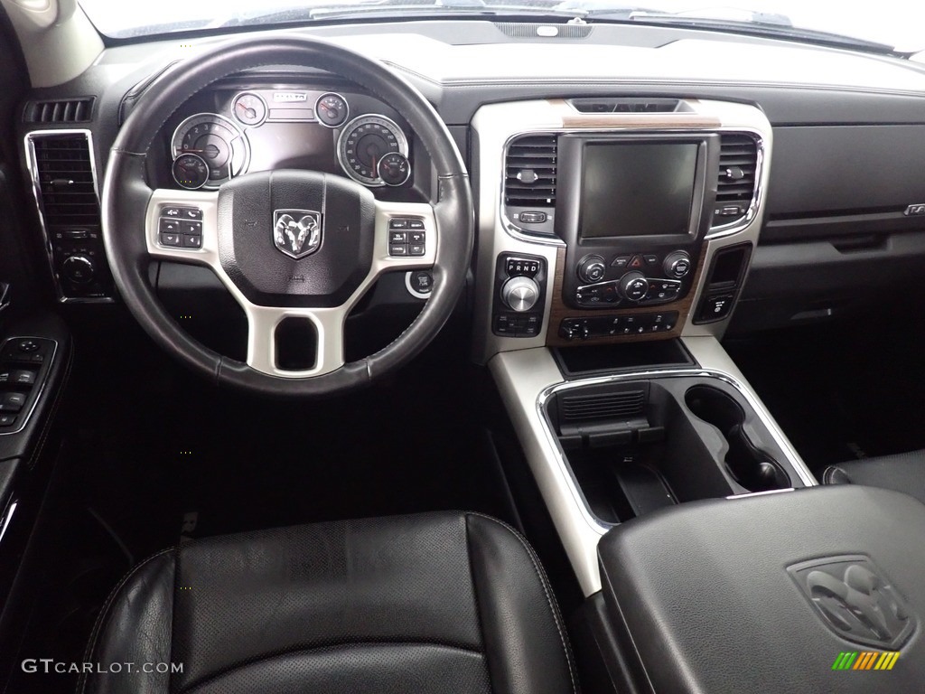 2016 Ram 1500 Laramie Crew Cab 4x4 Black Dashboard Photo #139509502