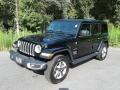 2020 Black Jeep Wrangler Unlimited Sahara 4x4  photo #2