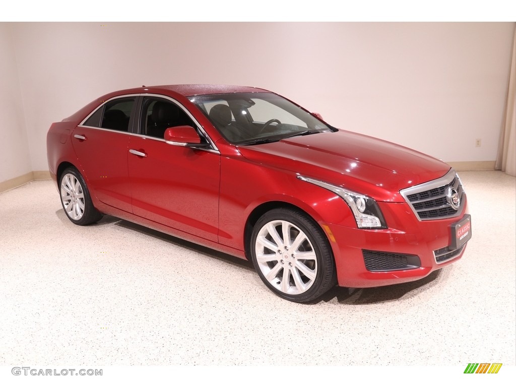 2013 ATS 3.6L Luxury AWD - Crystal Red Tintcoat / Jet Black/Jet Black Accents photo #1