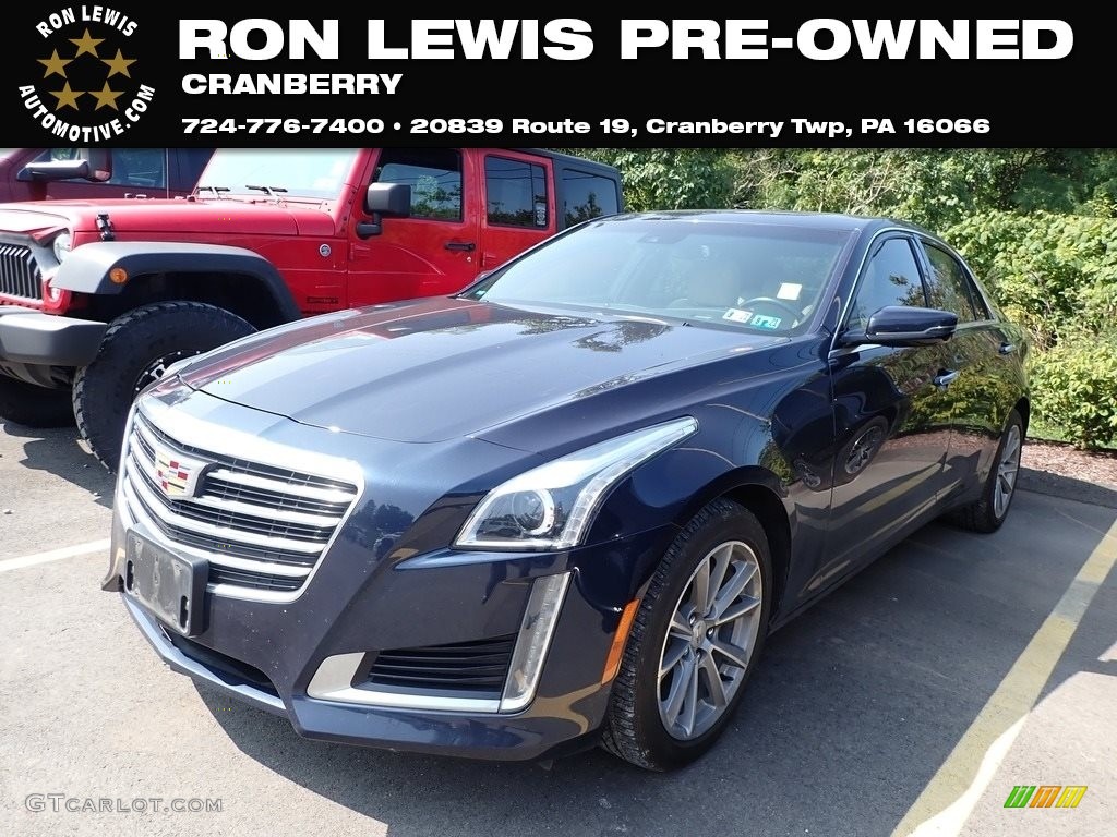 2017 CTS Luxury AWD - Dark Adriatic Blue Metallic / Very Light Cashmere w/Jet Black Accents photo #1