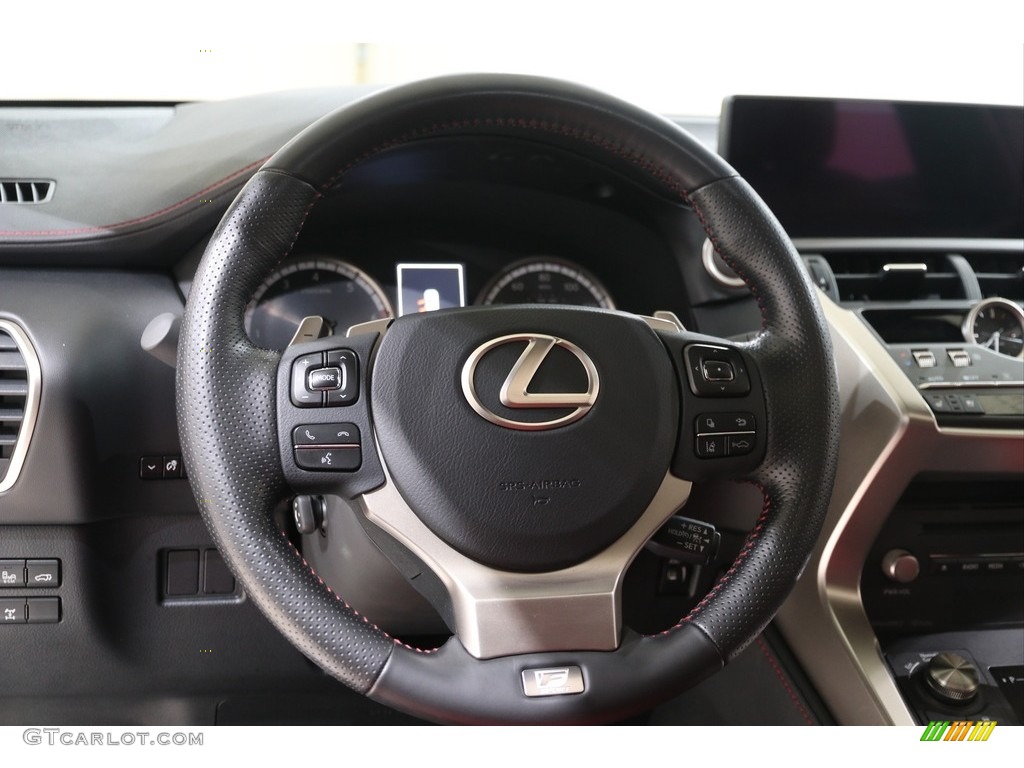 2020 Lexus NX 300 F Sport AWD Circuit Red Steering Wheel Photo #139518300