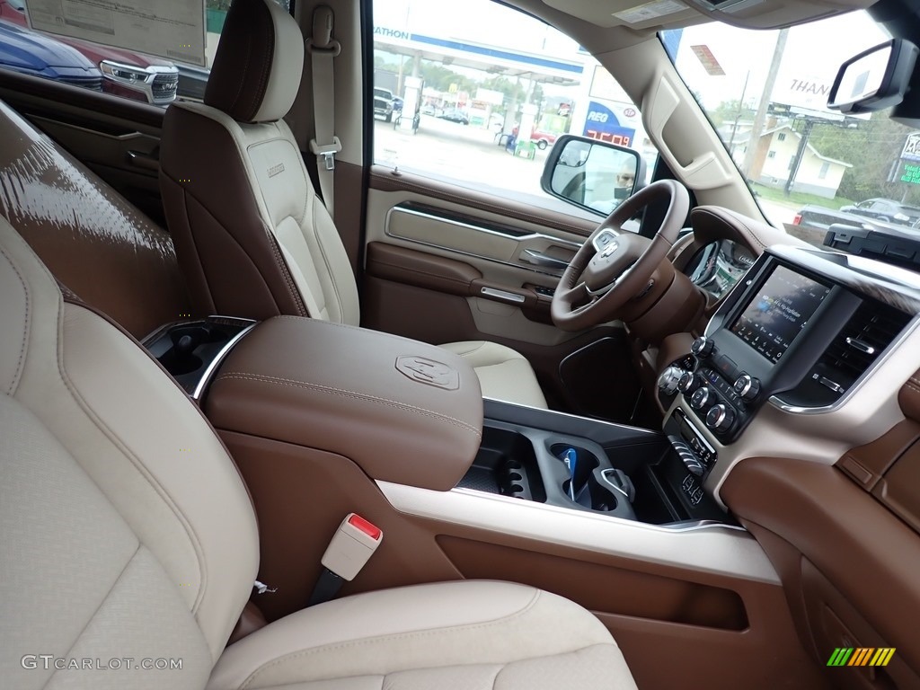 2020 1500 Laramie Crew Cab 4x4 - Patriot Blue Pearl / Light Frost Beige/Mountain Brown photo #9