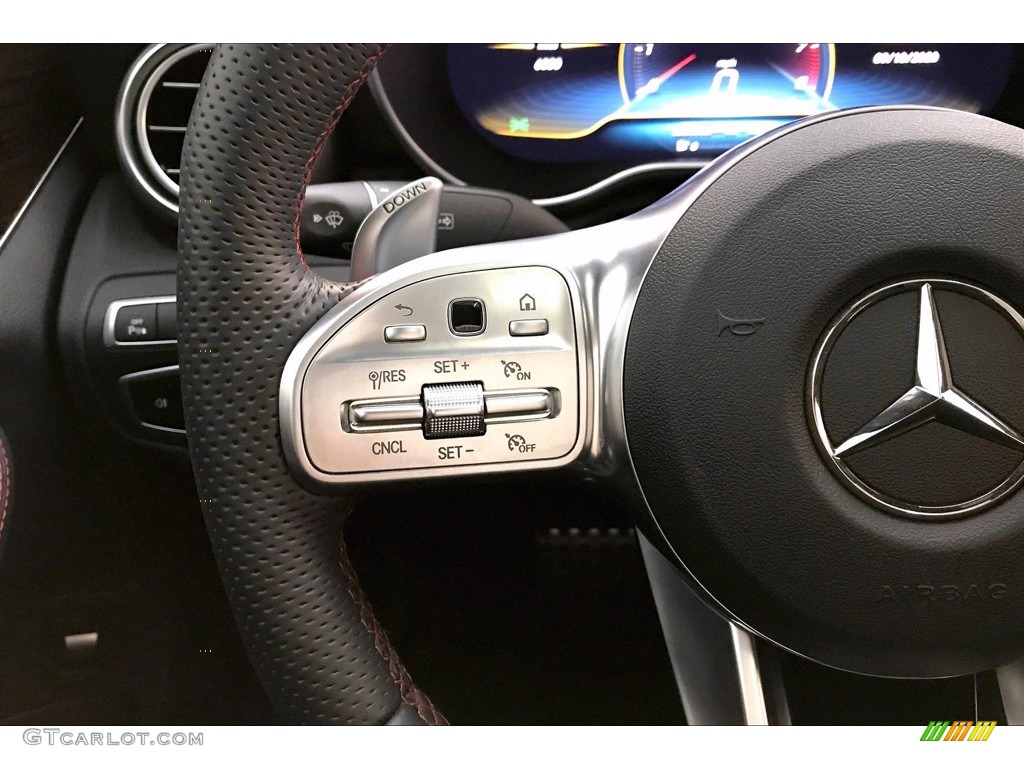 2020 Mercedes-Benz C AMG 43 4Matic Sedan Black Steering Wheel Photo #139520481