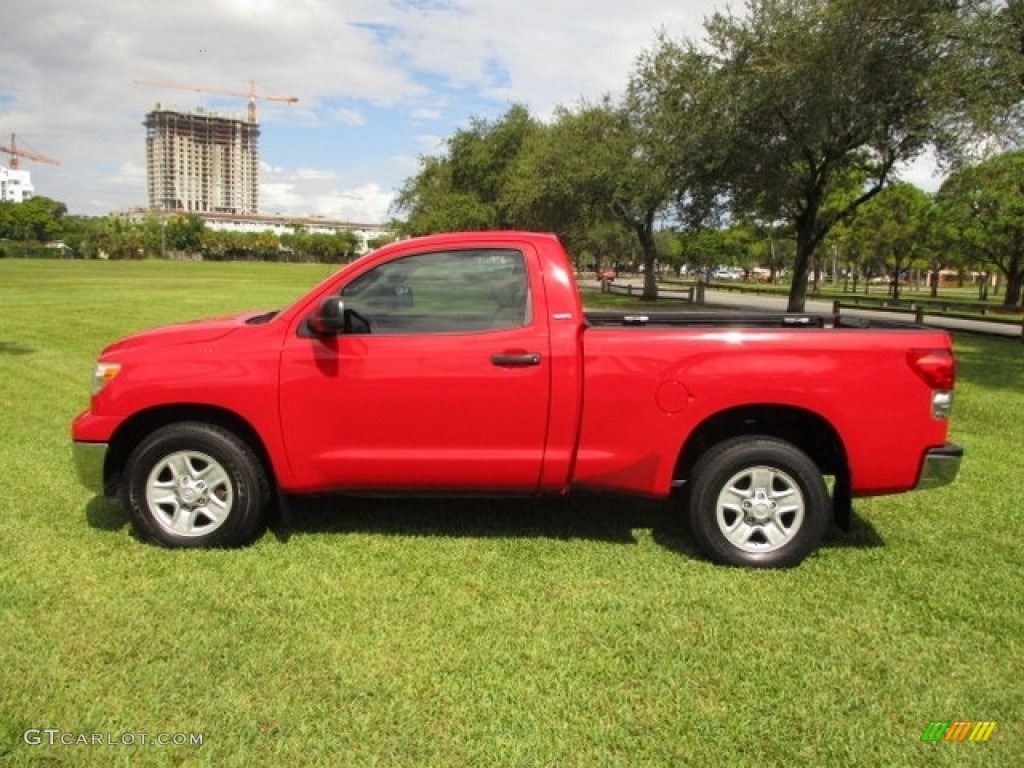 2007 Tundra SR5 Regular Cab - Radiant Red / Beige photo #3