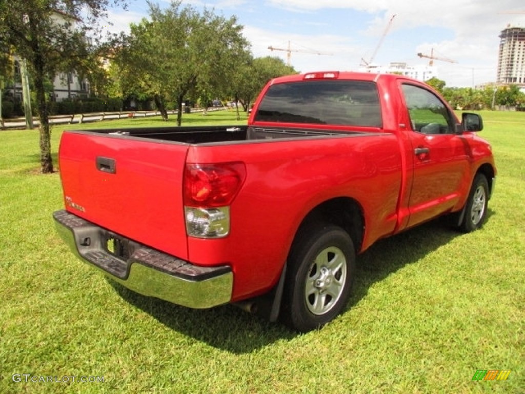 2007 Tundra SR5 Regular Cab - Radiant Red / Beige photo #9
