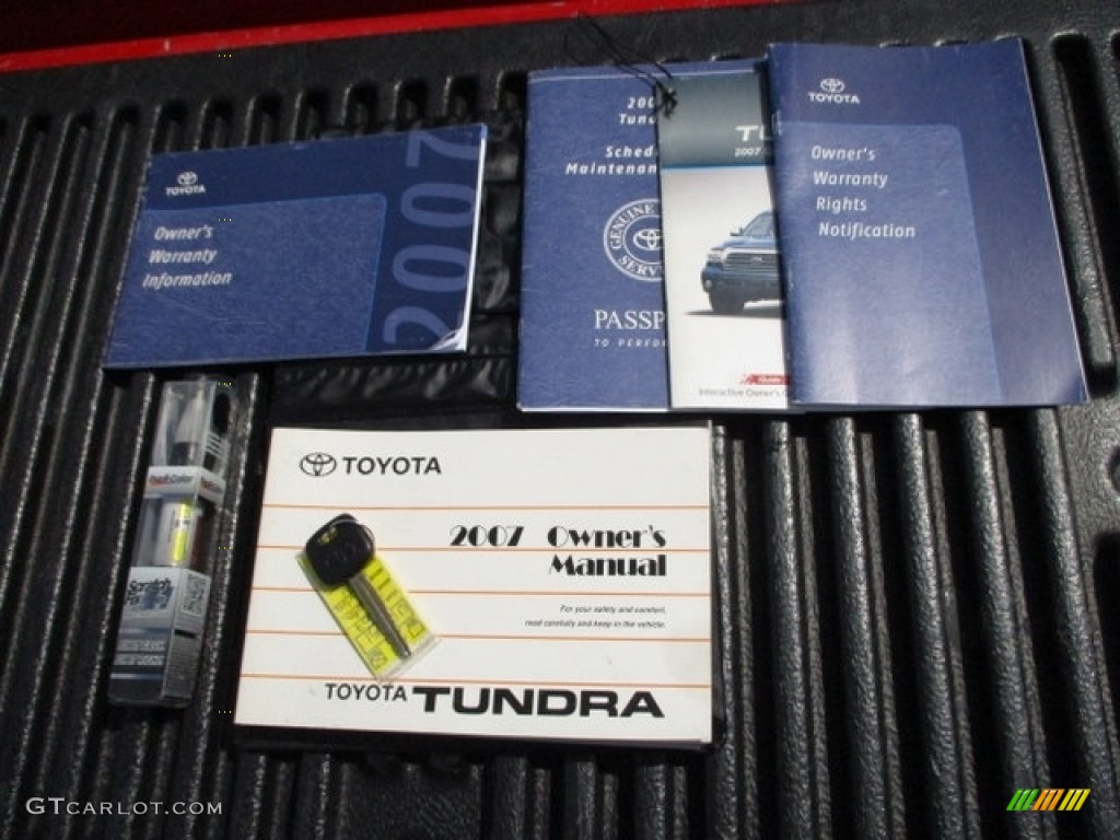 2007 Tundra SR5 Regular Cab - Radiant Red / Beige photo #18