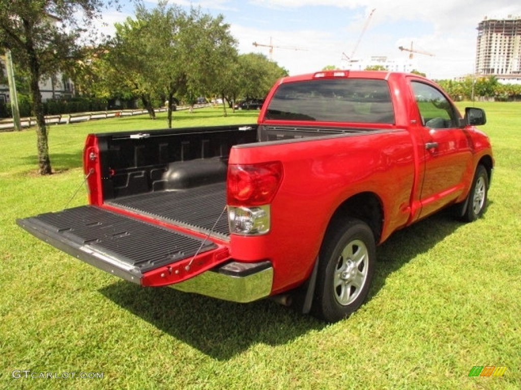 2007 Tundra SR5 Regular Cab - Radiant Red / Beige photo #19