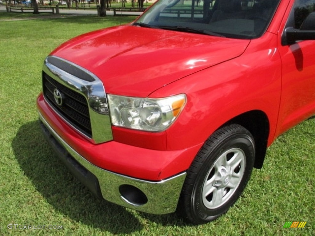 2007 Tundra SR5 Regular Cab - Radiant Red / Beige photo #31