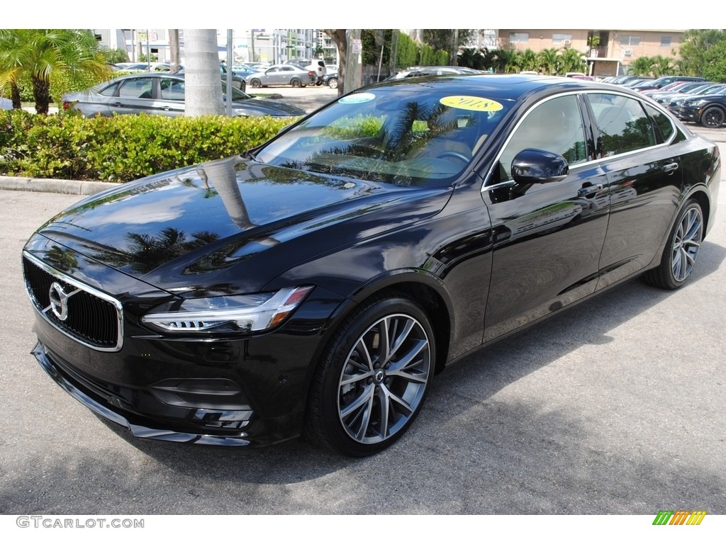 2018 S90 T5 - Onyx Black Metallic / Amber photo #4