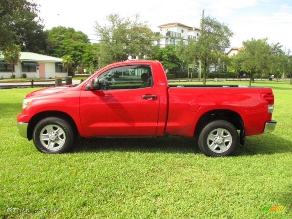 2007 Tundra SR5 Regular Cab - Radiant Red / Beige photo #45