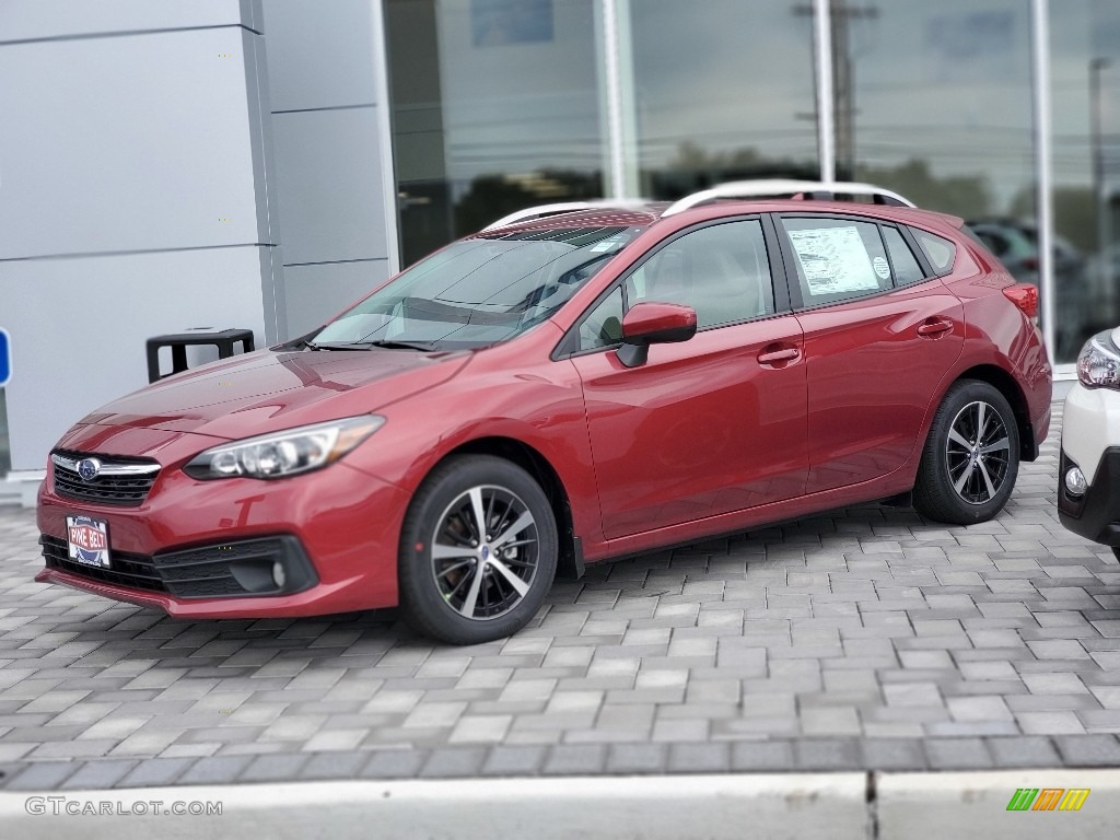 Crimson Red Pearl 2020 Subaru Impreza Premium 5-Door Exterior Photo #139522226