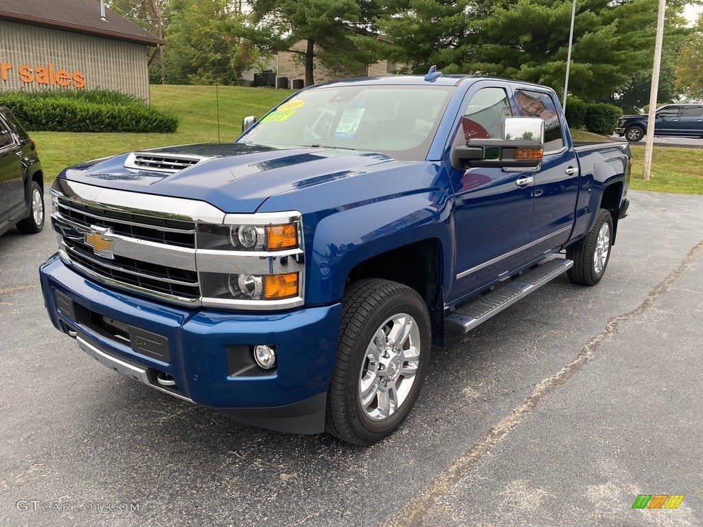 2019 Silverado 2500HD High Country Crew Cab 4WD - Deep Ocean Blue Metallic / High Country Jet Black/­Medium Ash Gray photo #2