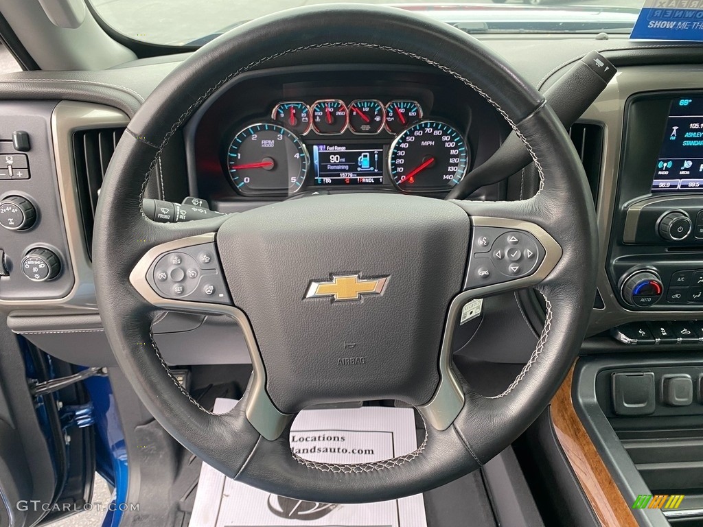 2019 Silverado 2500HD High Country Crew Cab 4WD - Deep Ocean Blue Metallic / High Country Jet Black/­Medium Ash Gray photo #15