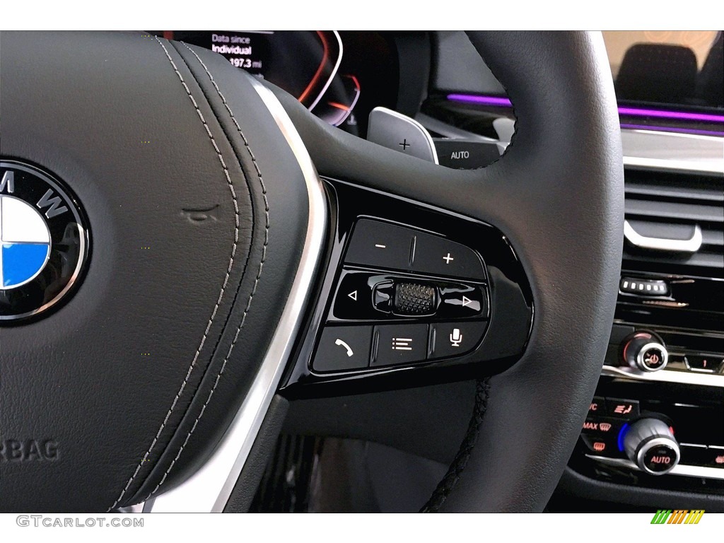 2020 5 Series 530i Sedan - Dark Graphite Metallic / Black photo #19